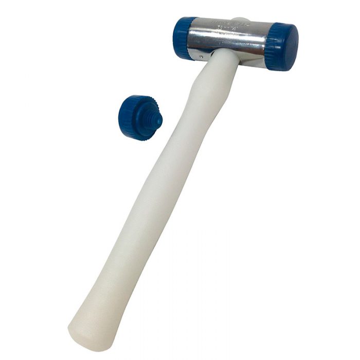 BST Kunststof Hamer met Detecteerbare kapjes - 38mm