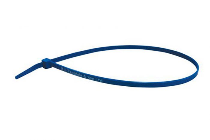 BST Detecteerbare Nylon Tyraps - 4.6mm breed - lang model met opvolgnummer