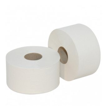 Toiletpapier mini jumbo, recycled wit 2-laags