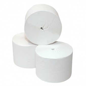 Toiletpapier coreless recycled wit 1-laags