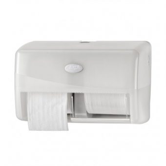 Pearl WHITE duo toiletrolhouder, coreless