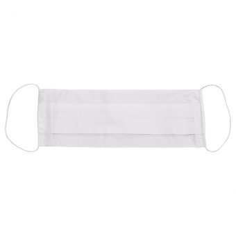 Papier mondmaskers met elastieke oorband, wit (1-laags)