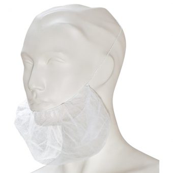 Nonwoven baardmaskers met elastieke band, 40 x 25 cm