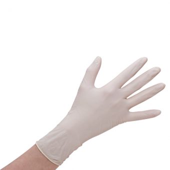 Latex handschoenen poedervrij, wit