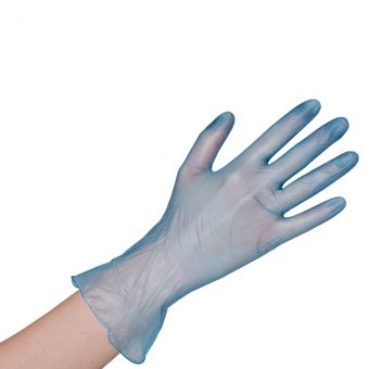 Vinyl handschoenen poedervrij, blauw