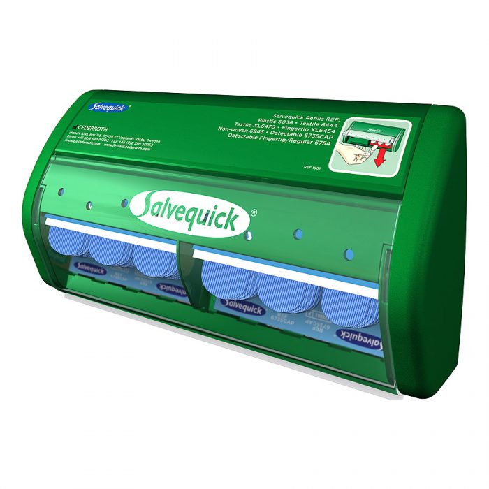 Salvequick dispenser detectie