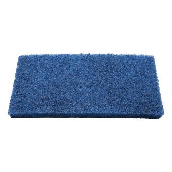 Schuurpad medium, blauw.